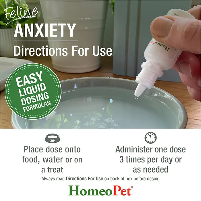 Homeopet Feline Anxiety Cat Pet Drops 15ml