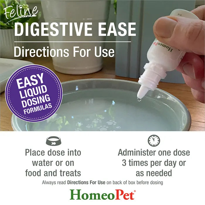Homeopet Feline Digestive Cat Pet Drops 15ml