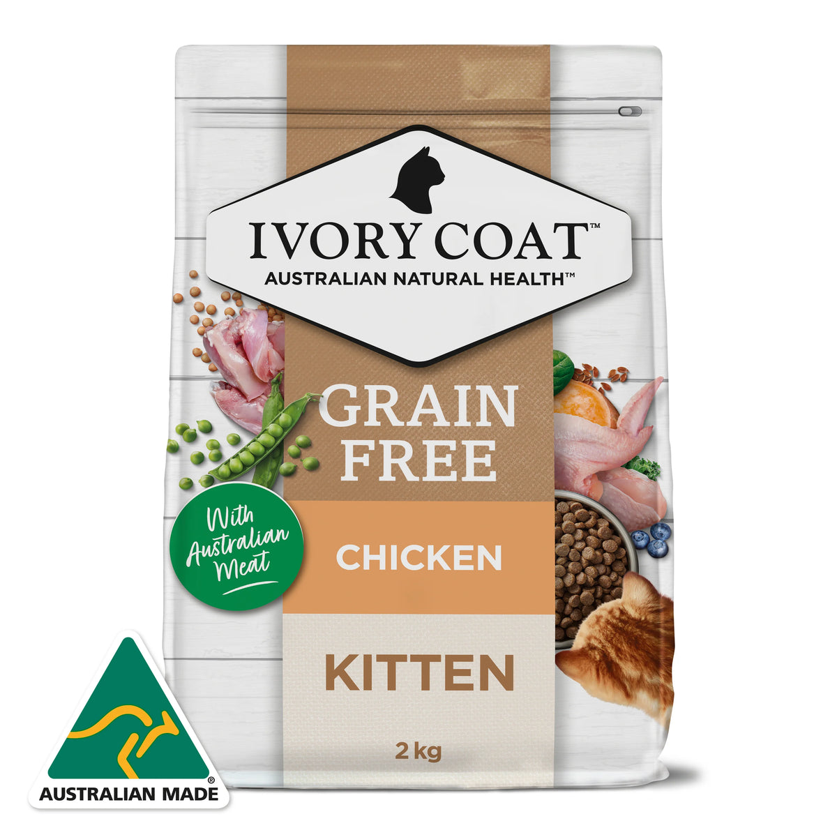 Ivory Coat Chicken Kitten Dry Cat Food