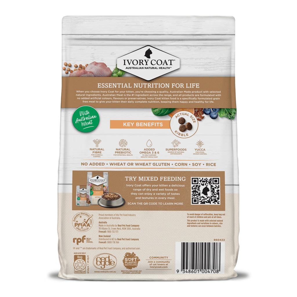 Ivory Coat Chicken Kitten Dry Cat Food