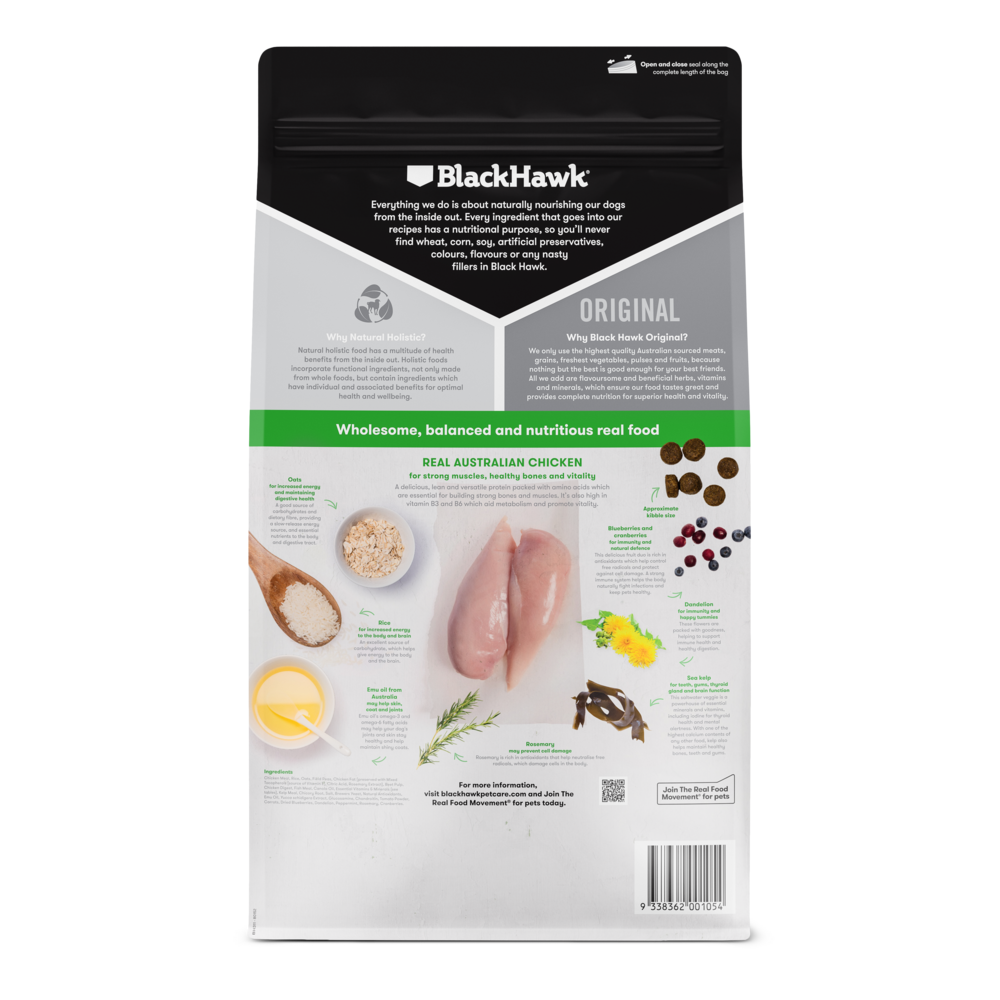Black Hawk Chicken & Rice Adult Dry Dog Food
