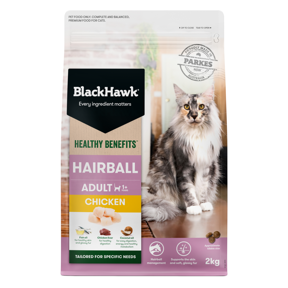 Black Hawk Healthy Benefits Hairball Chicken Adult Dry Cat Food