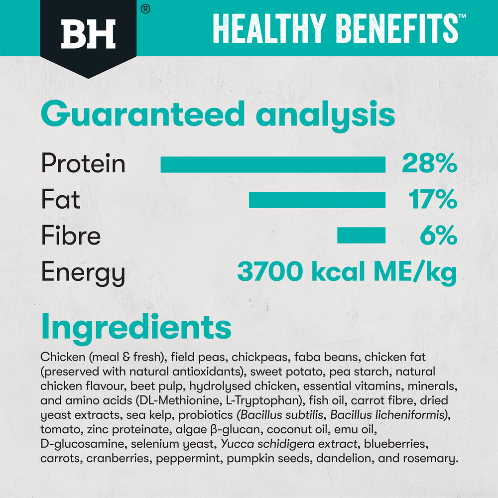Black Hawk Healthy Benefits Sensitive Skin & Gut Adult Dry Dog Food