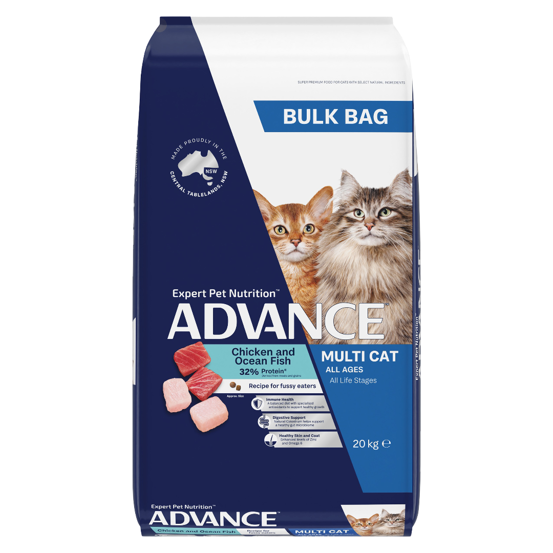 Advance Multi Cat Chicken And Ocean Fish All Lifestages Dry Cat Food