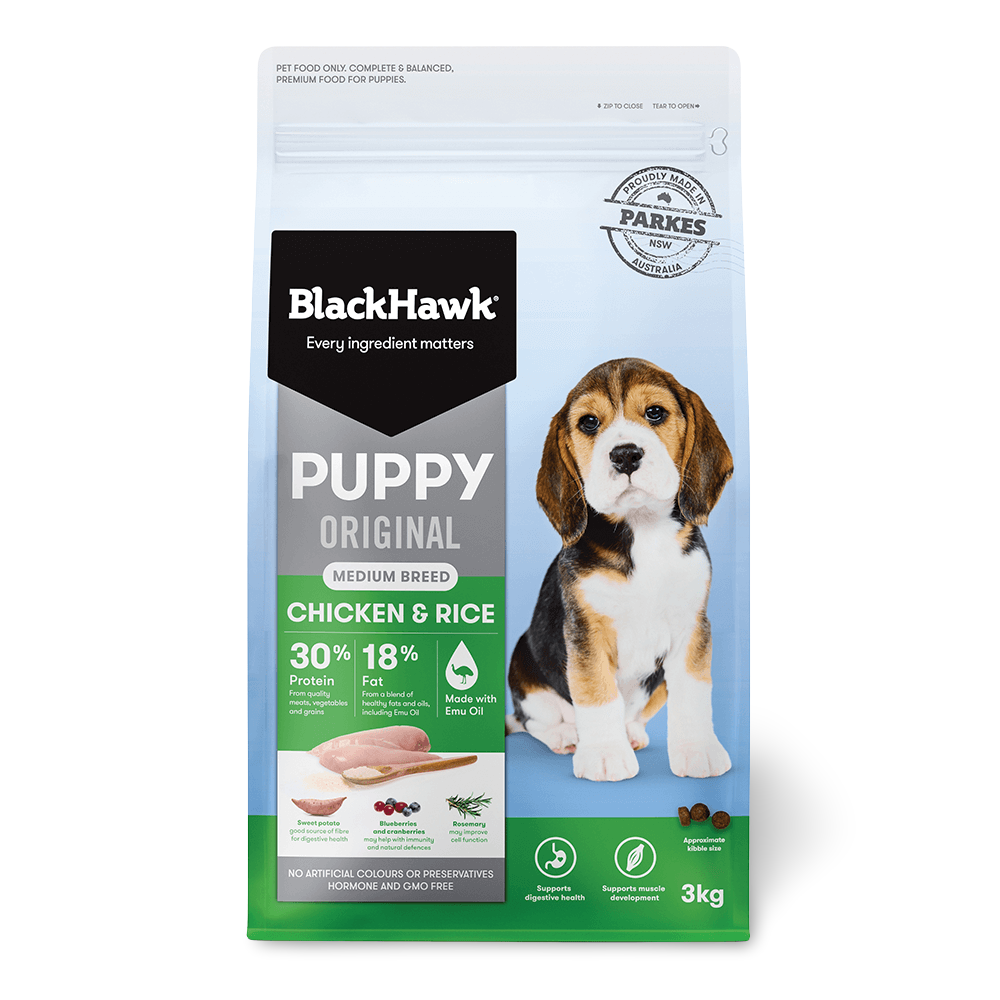 Black Hawk Original Chicken & Rice Medium Breed Puppy Dry Dog Food