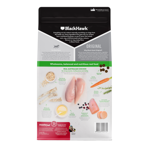 Black Hawk Original Chicken & Rice Medium Breed Puppy Dry Dog Food