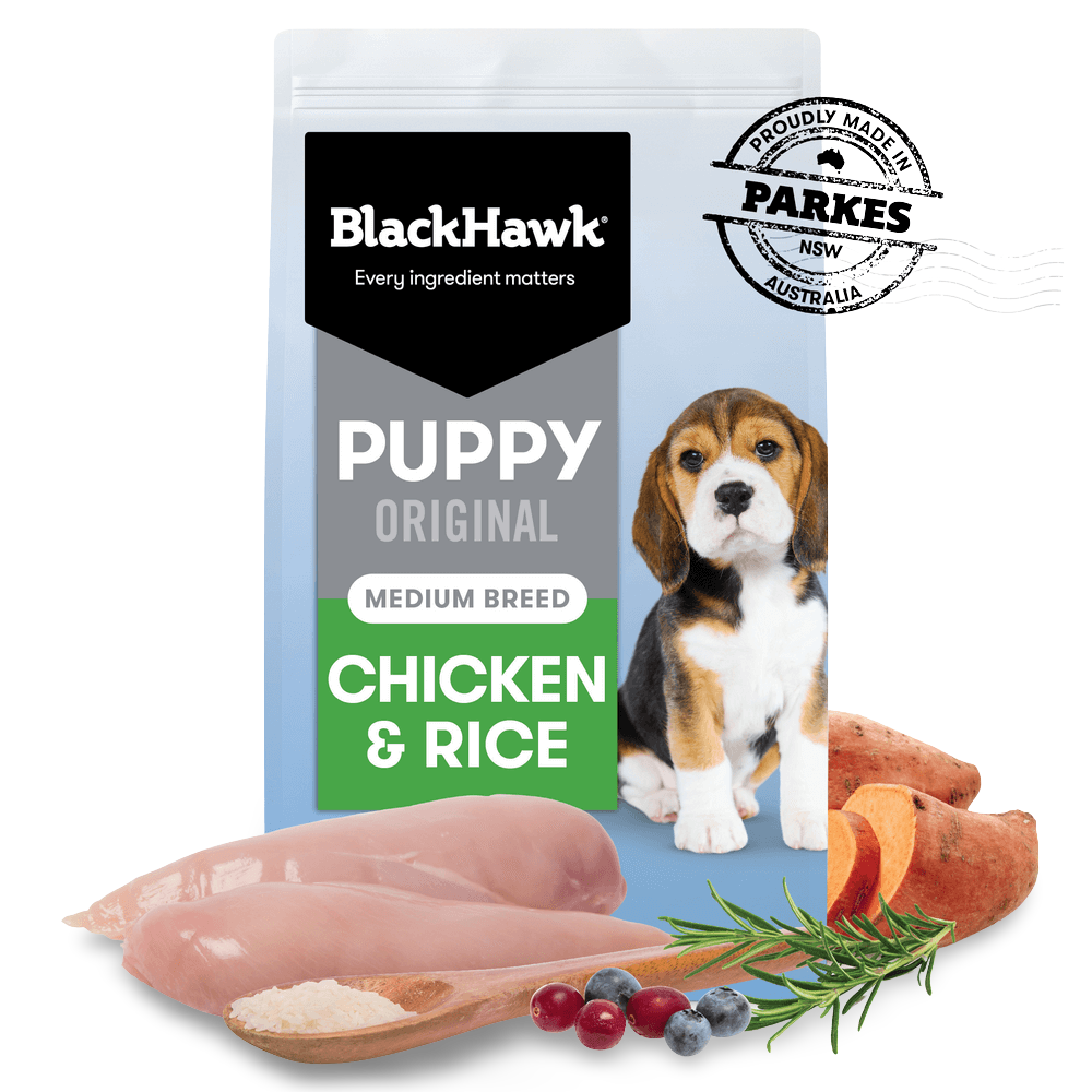Black Hawk Original Chicken & Rice Medium Breed Puppy Dry Dog Food