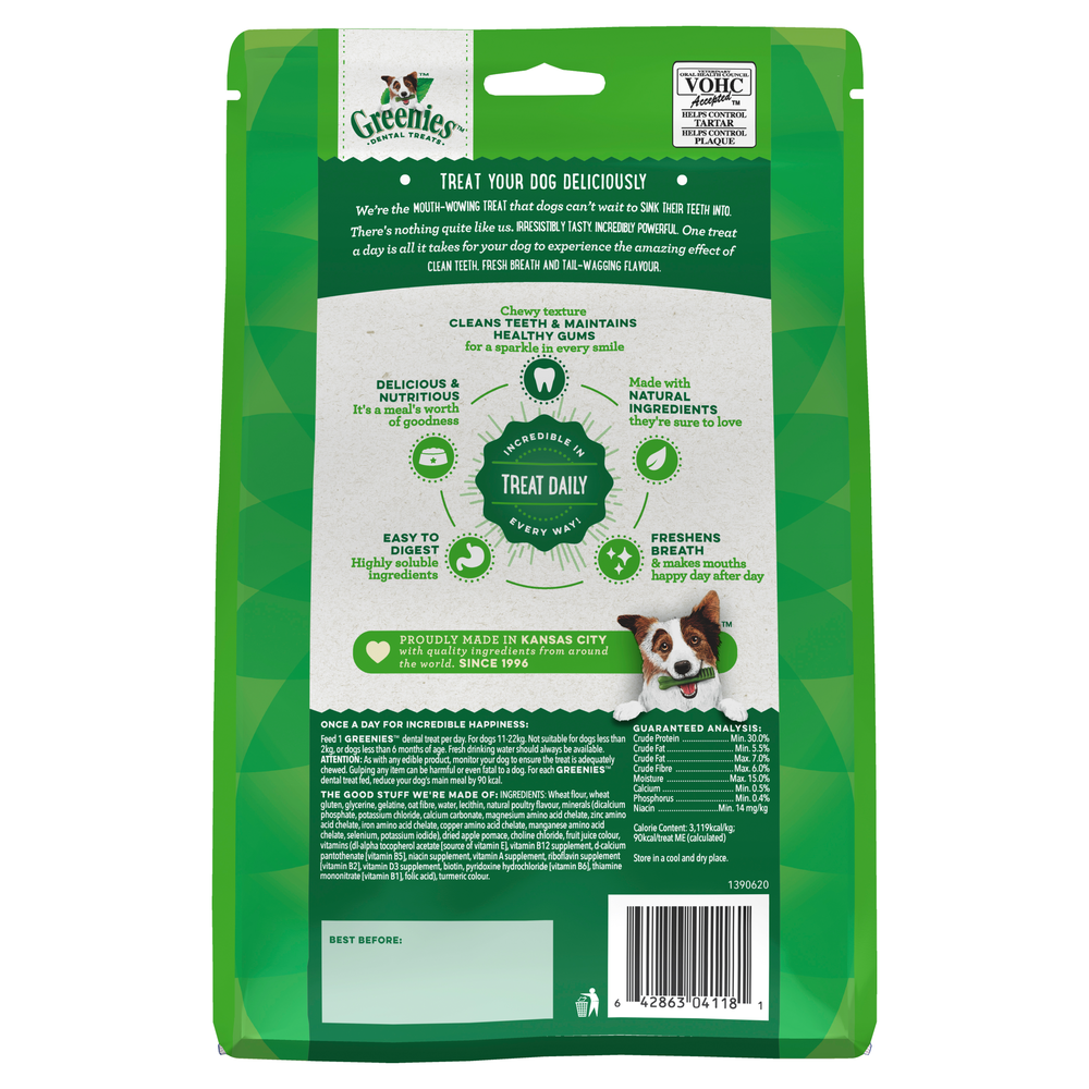Greenies Original Regular Dog Dental Treats