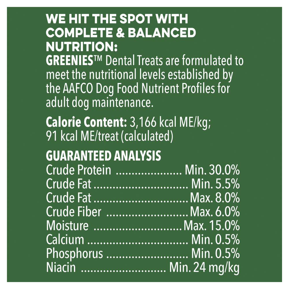 Greenies Original Regular Dog Dental Treats