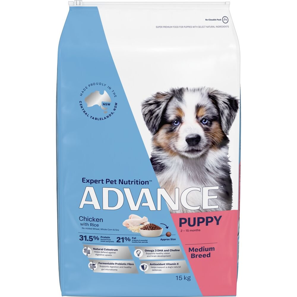 Advance Medium Puppy Dry Dog Food Chicken With Rice