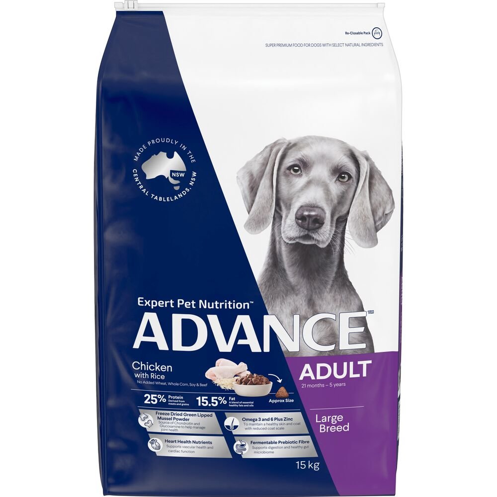 Advance Large Adult Dry Dog Food Chicken With Rice