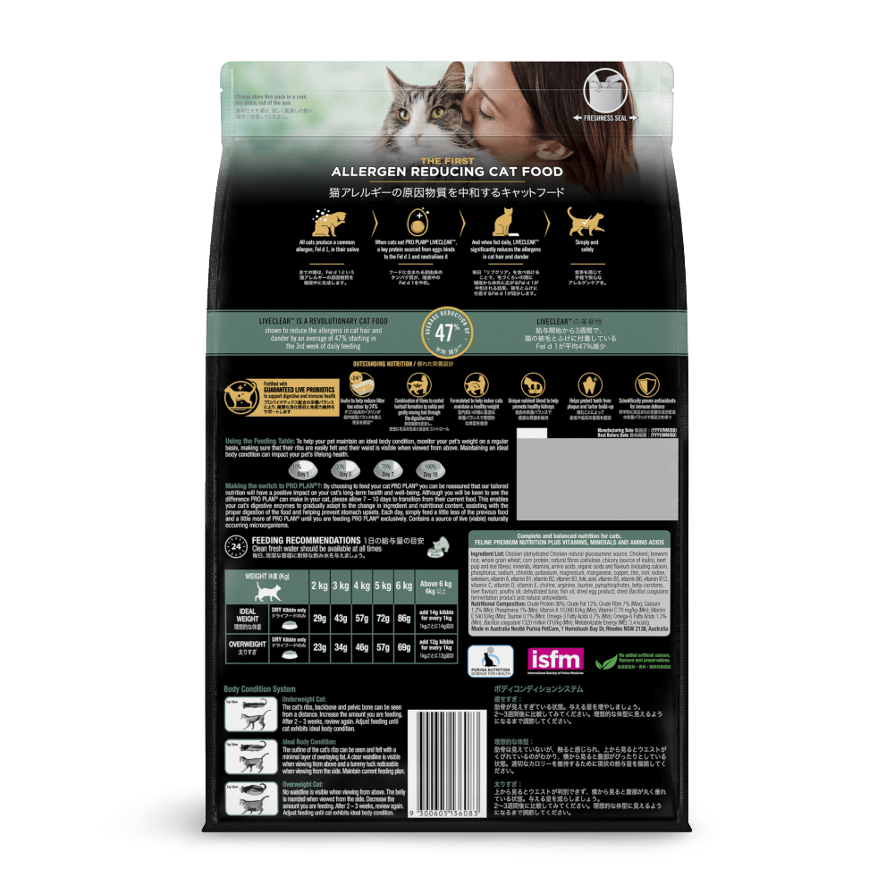 Pro Plan Live Clear Adult Indoor Dry Cat Food