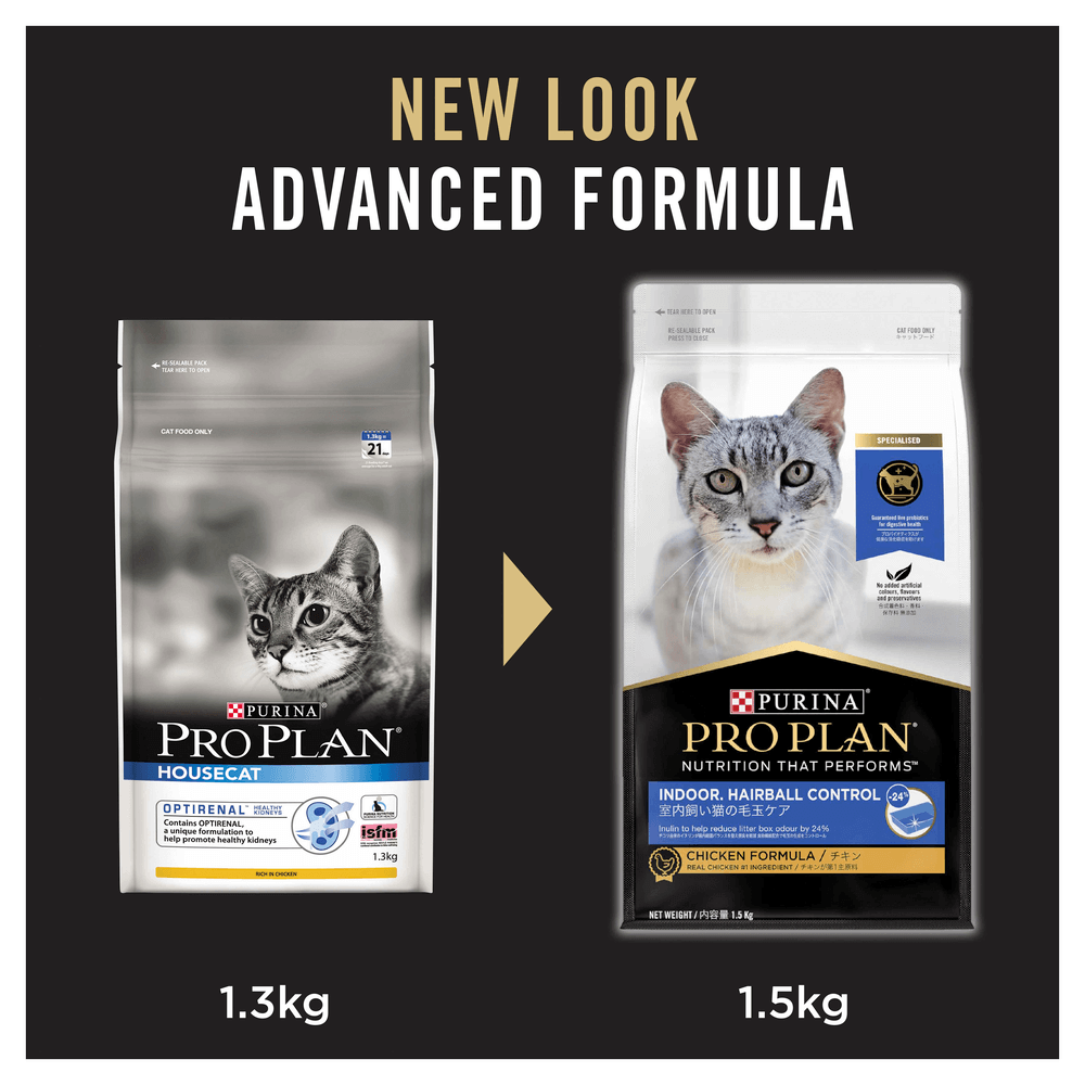 Pro Plan Adult Indoor Hairball Control Dry Cat Food