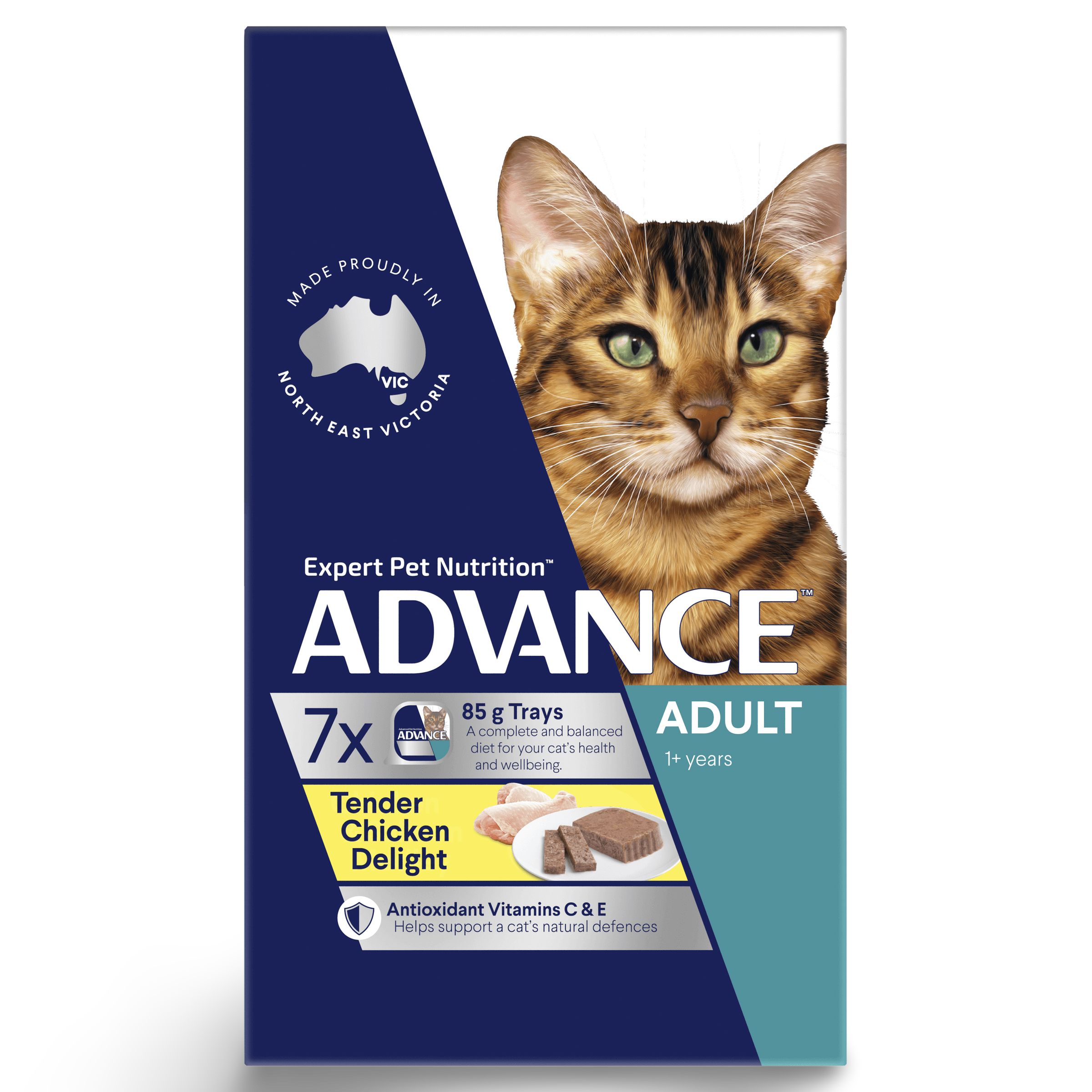 Advance Adult Tender Chicken Delight Wet Cat Food Trays