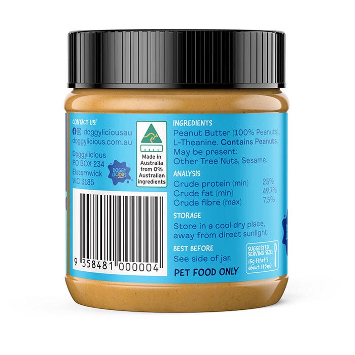 Doggylicious Calming Doggy Butter Dog Treat 250g