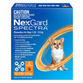NexGard Spectra Chews Very Small Dog Orange (1.35-3.5KG)