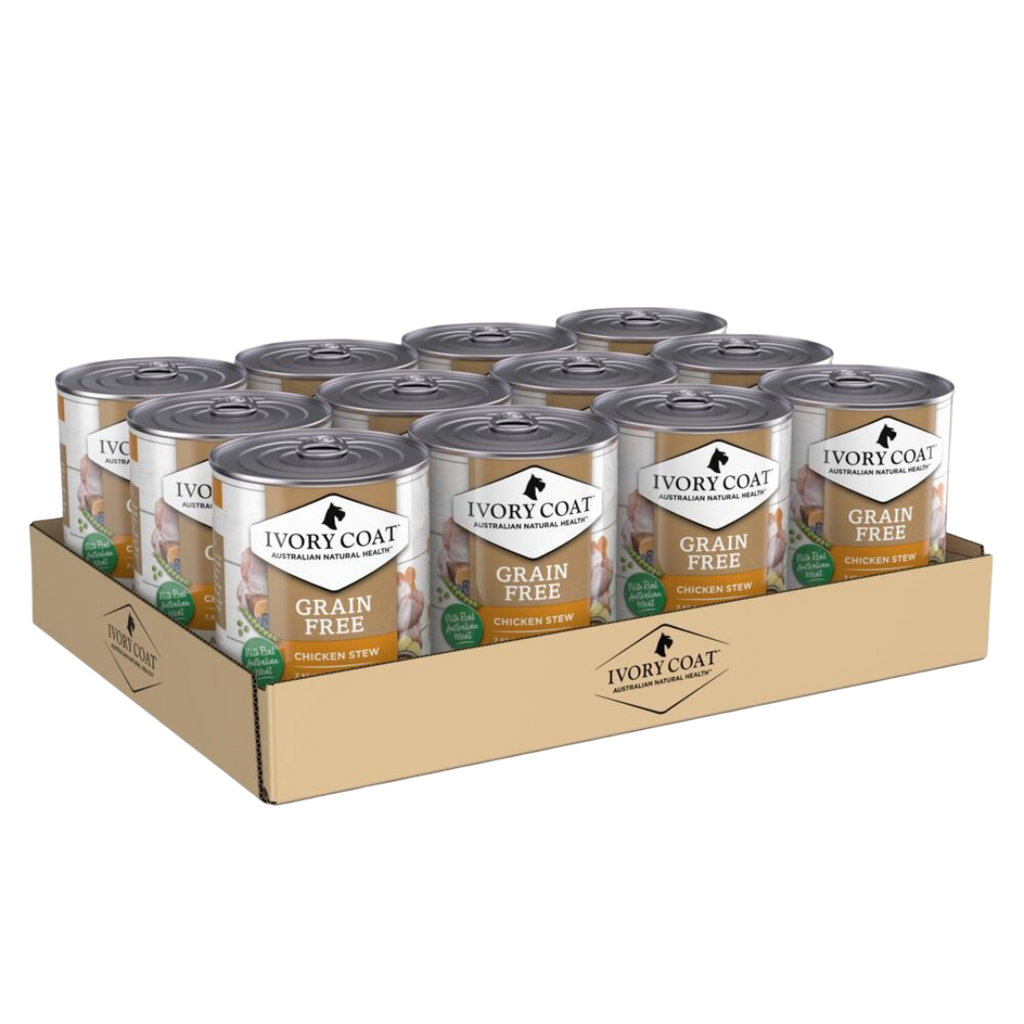 Ivory Coat Grain Free Chicken Stew Adult Wet Dog Food 400g x 12