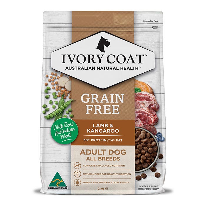 Ivory Coat Grain Free Lamb & Roo Adult Dog Food