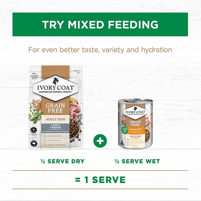 Ivory Coat Grain Free Lamb & Sardine Adult Dog Dry Food