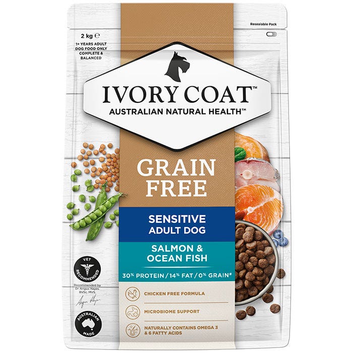 Ivory Coat Grain Free Ocean Fish & Salmon Adult Dog Dry Food