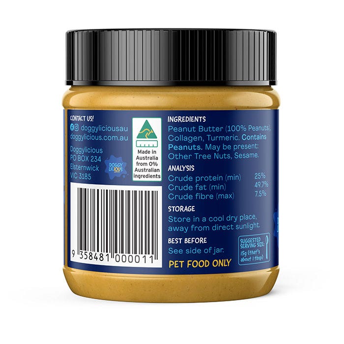 Doggylicious Hip Joint & Coat Doggy Butter Dog Treat 250g