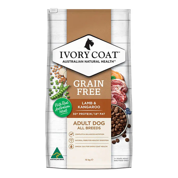 Ivory Coat Grain Free Lamb & Roo Adult Dog Food