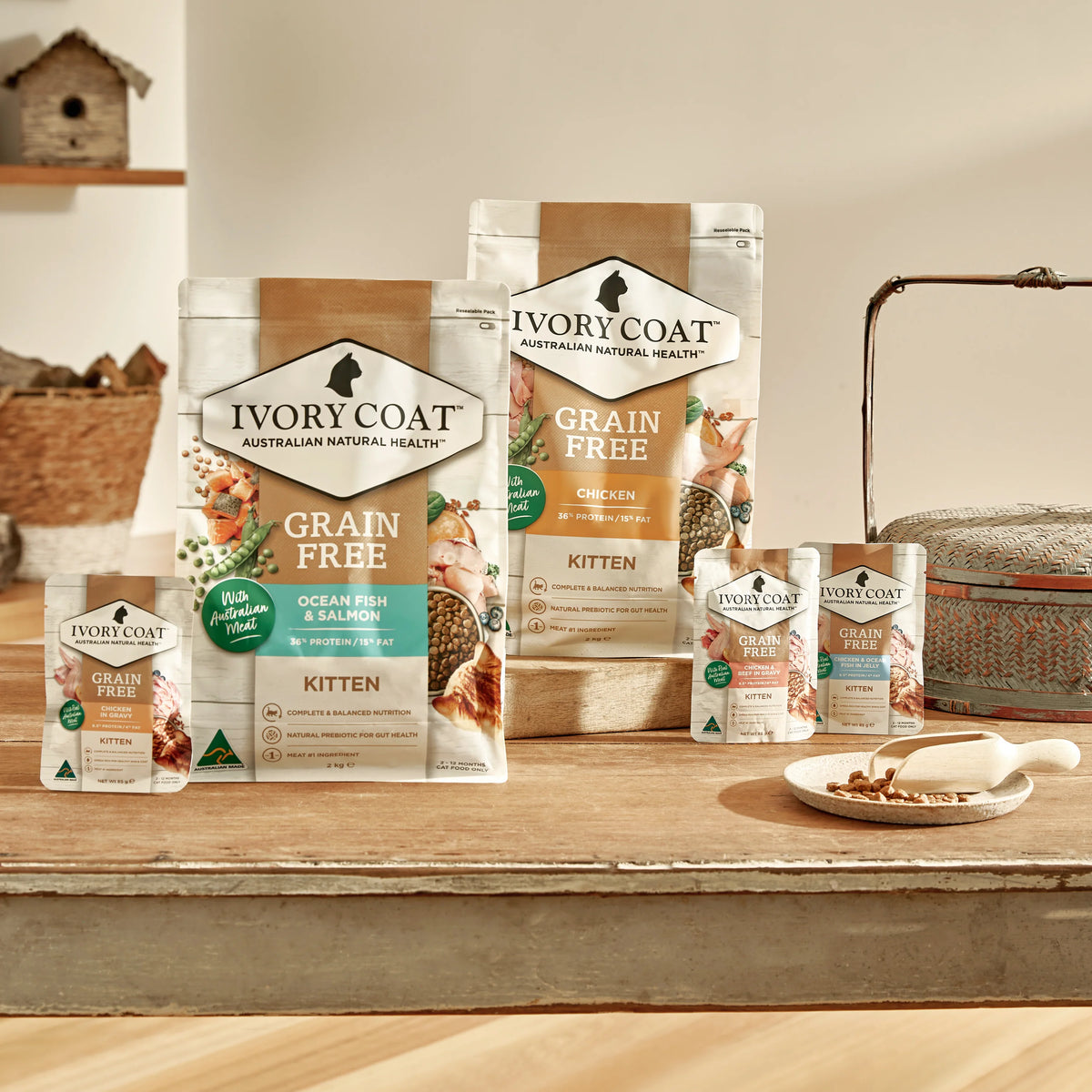 Ivory Coat Chicken Kitten Dry Cat Food