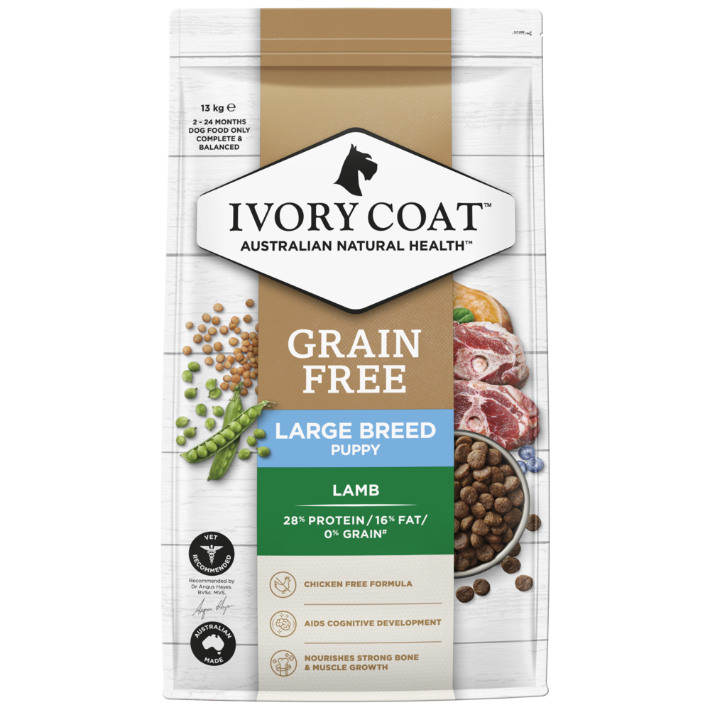 Ivory Coat Grain Free Lamb Large Breed Puppy Dry Dog Food