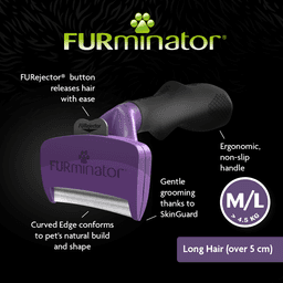Furminator Long Hair Cat Deshedding Tool M/L