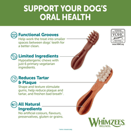 Whimzees Toothbrush Large Dental Dog Treats