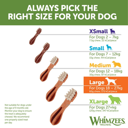 Whimzees Toothbrush Large Dental Dog Treats