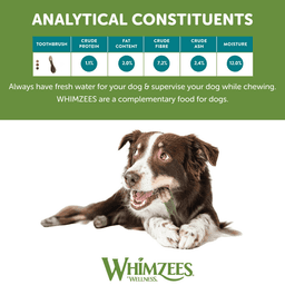 Whimzees Toothbrush Large Dental Dog Treats