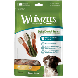 Whimzees Toothbrush Medium Dental Dog Treats