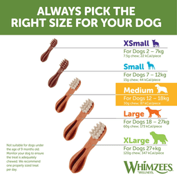 Whimzees Toothbrush Medium Dental Dog Treats