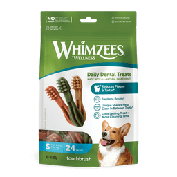 Whimzees Toothbrush Small Dental Dog Treats