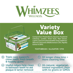 Whimzees Variety Medium Dental Dog Treats