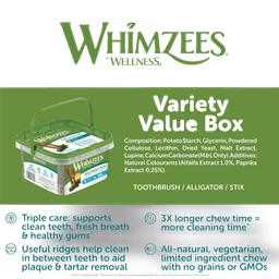 Whimzees Variety Small Dental Dog Treats