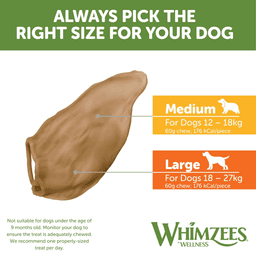 Whimzees Veggie Ears Dog Treat