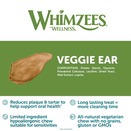 Whimzees Veggie Ears Dog Treat