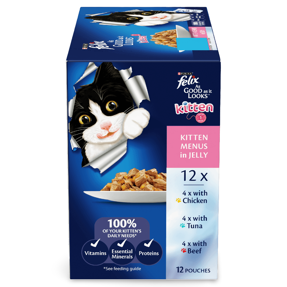 Felix Menus in Jelly Kitten Wet Cat Food Pouches
