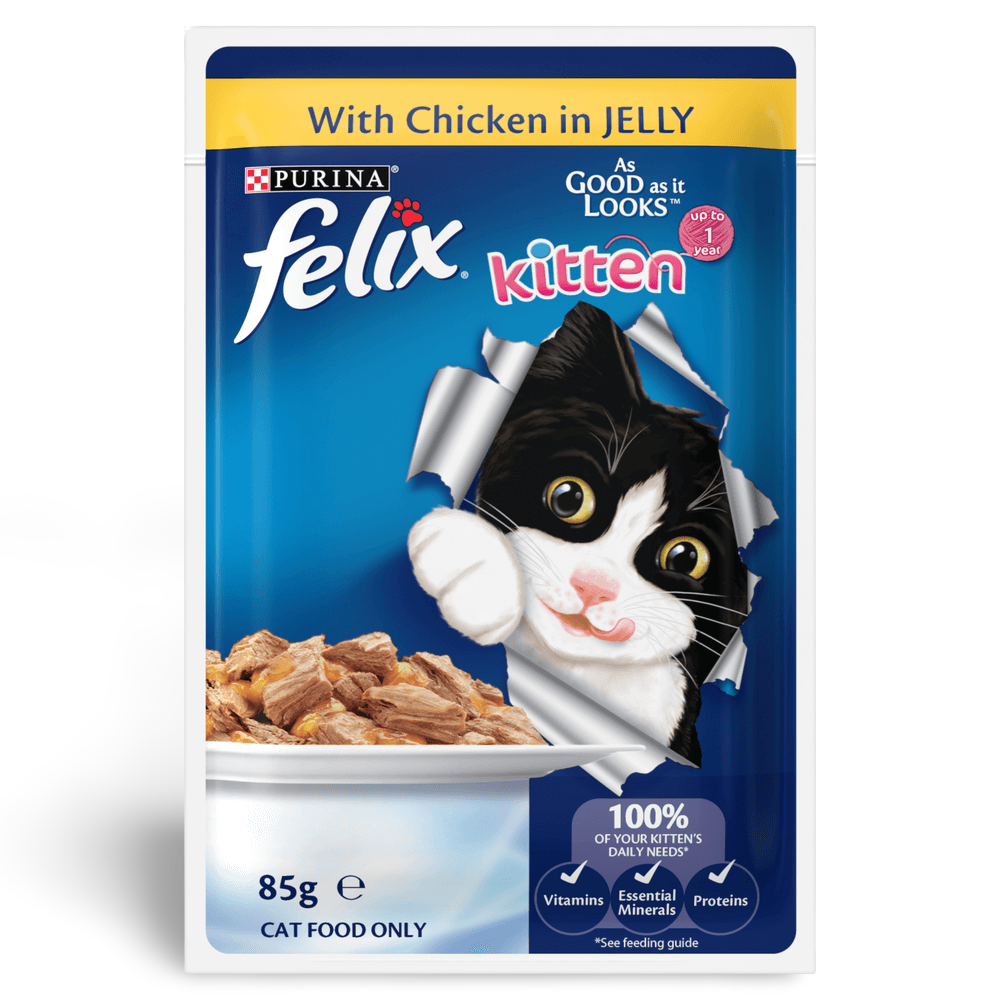 Felix Menus in Jelly Kitten Wet Cat Food Pouches