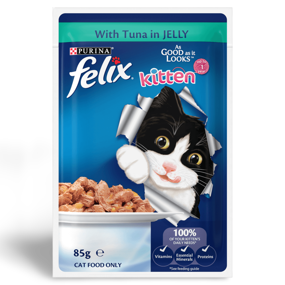 Felix Menus in Jelly Kitten Wet Cat Food Pouches