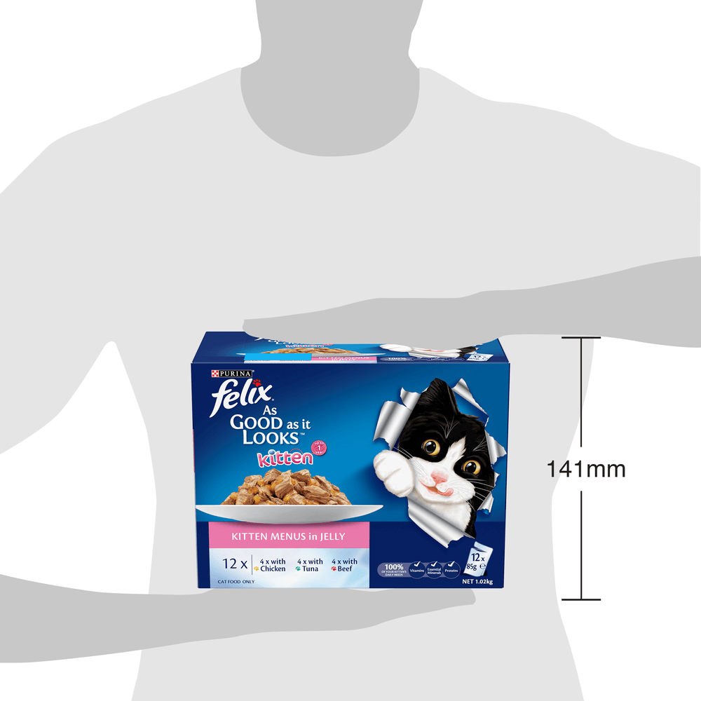 Felix Menus in Jelly Kitten Wet Cat Food Pouches