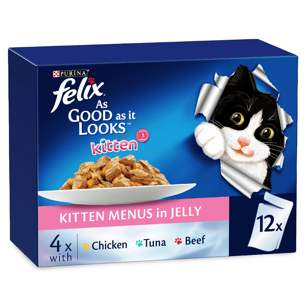 Felix Menus in Jelly Kitten Wet Cat Food Pouches