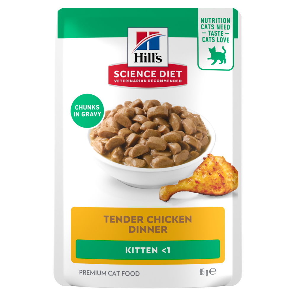 Hills Science Diet Kitten Chicken Cat Food Pouches
