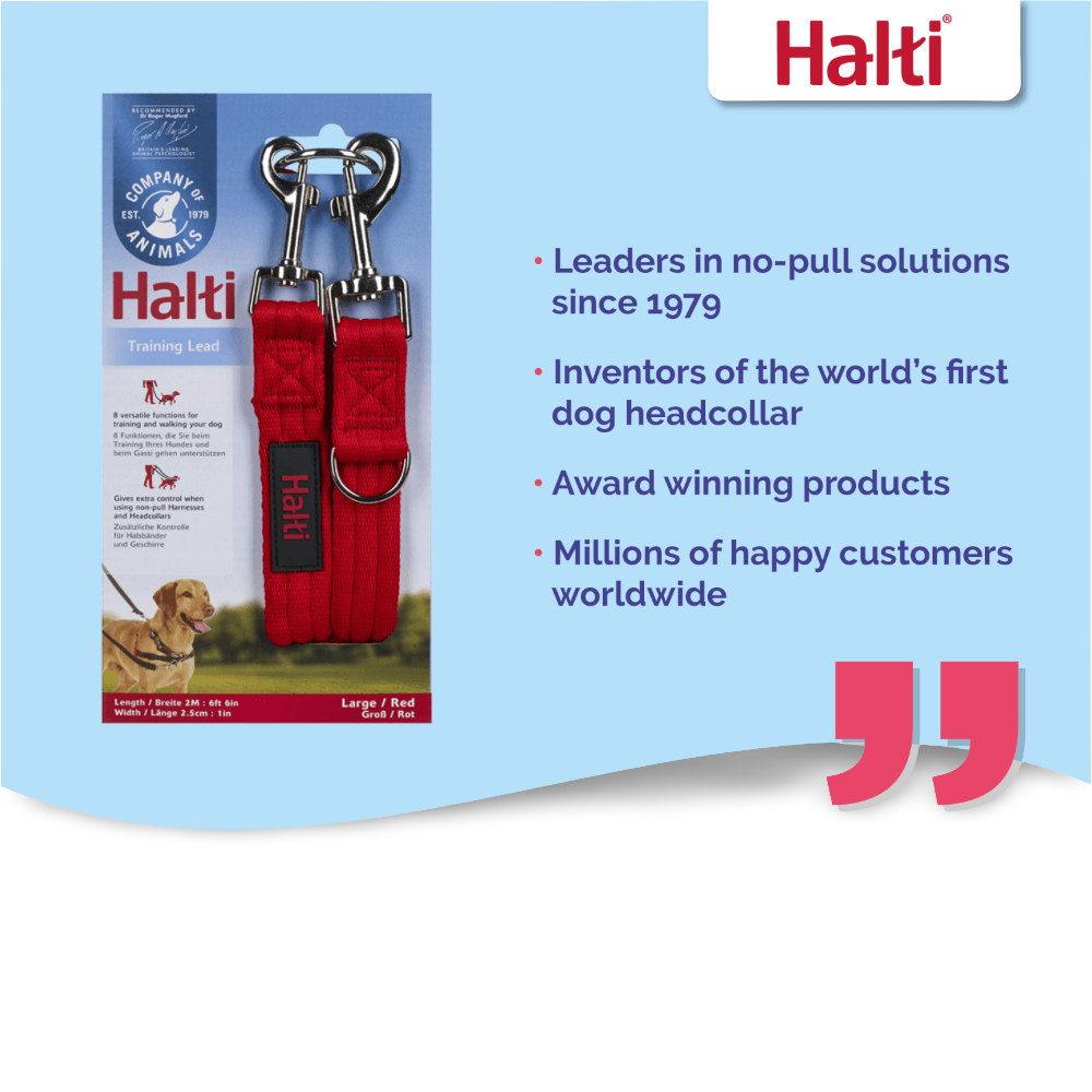 Halti Multi Function Dog Training Lead in Red