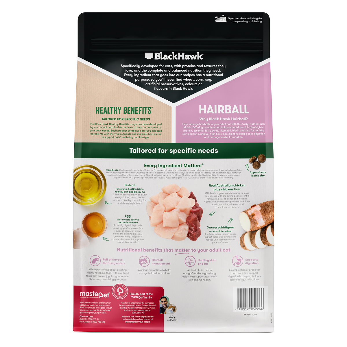 Black Hawk Hairball Chicken nutritional information image 3