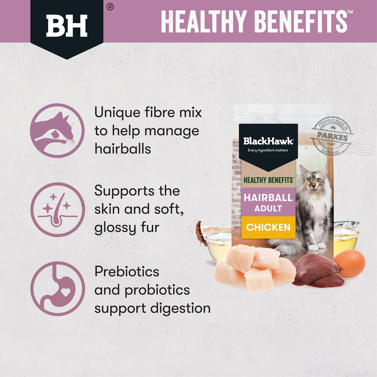 Black Hawk Hairball Chicken nutritional information image 1