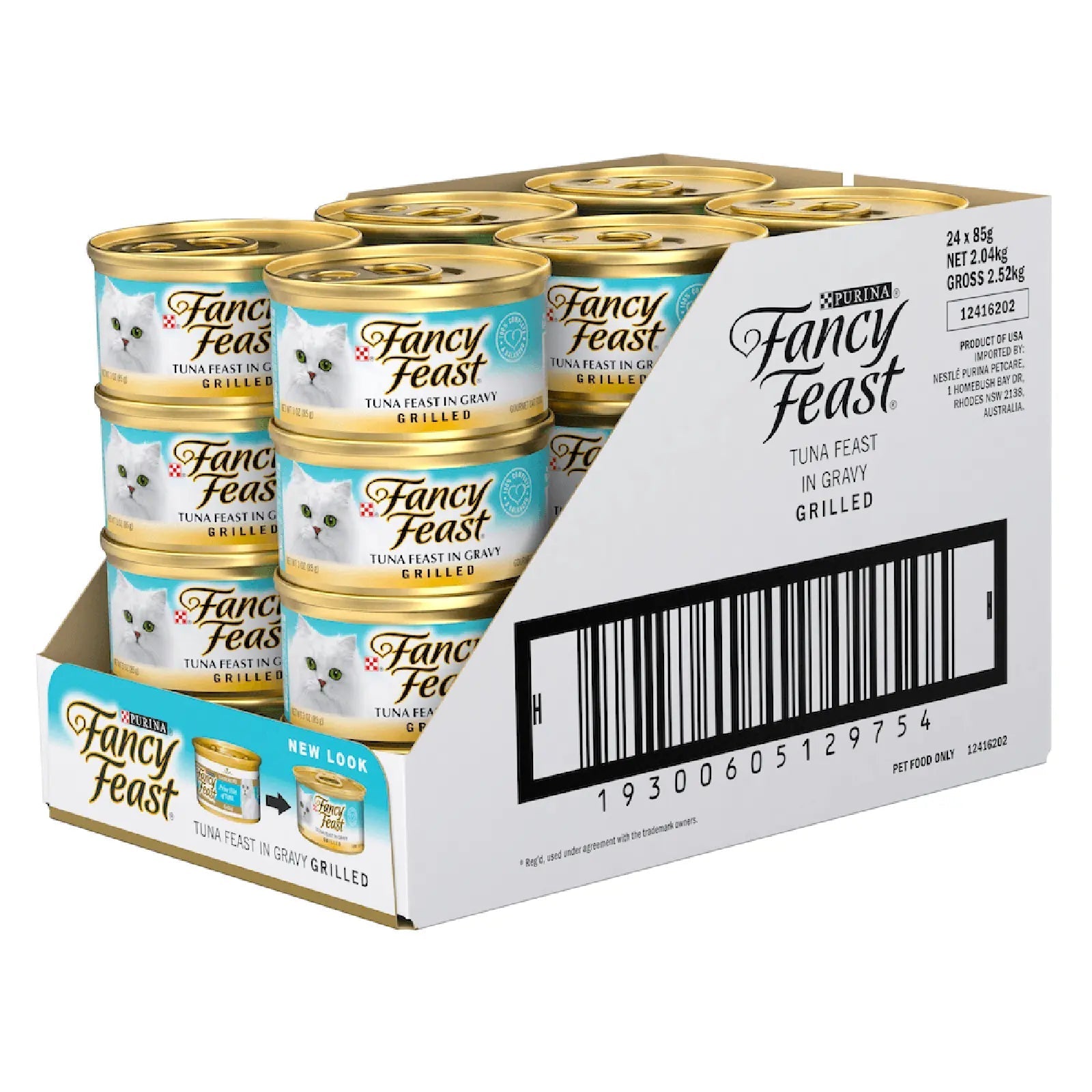Fancy Feast Grilled Tuna Feast in Gravy Wet Cat Food 24 x 85g