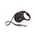 Flexi Classic Tape Retractable Dog Lead Black - 5m